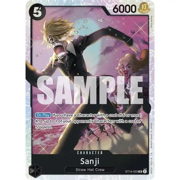 One Piece Trading Card Game Starter Deck 14: 3D2Y Super Rare Sanji ST14-003