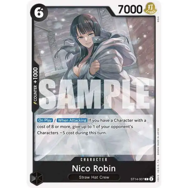 One Piece Trading Card Game Starter Deck 14: 3D2Y Common Nico Robin ST14-007