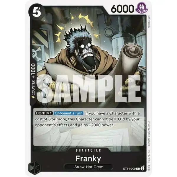 One Piece Trading Card Game Starter Deck 14: 3D2Y Common Franky ST14-009