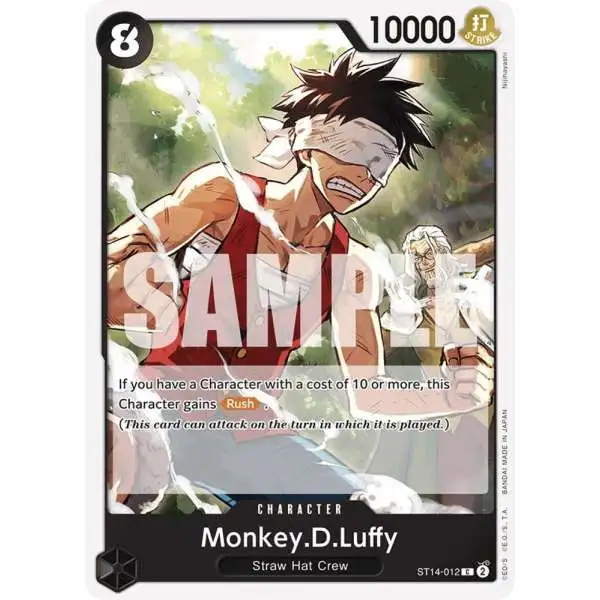 One Piece Trading Card Game Starter Deck 14: 3D2Y Common Monkey.D.Luffy ST14-012