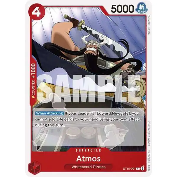 One Piece Trading Card Game Starter Deck 15: RED Edward.Newgate Common Atmos ST15-001
