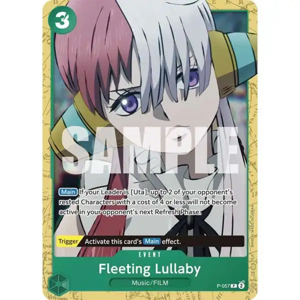 One Piece Trading Card Game Starter Deck 16: GREEN Uta Promo Fleeting Lullaby P-057
