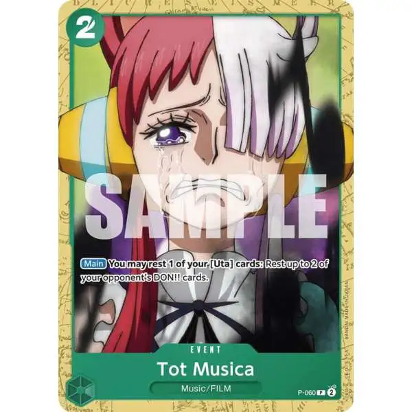 One Piece Trading Card Game Starter Deck 16: GREEN Uta Promo Tot Musica P-060