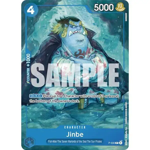 One Piece Trading Card Game Starter Deck 17: BLUE Donquixote Doflamingo Promo Jinbe P-030