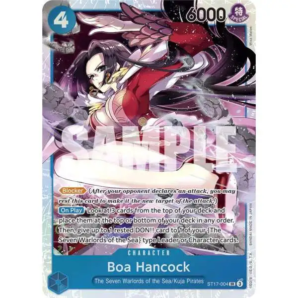 One Piece Trading Card Game Starter Deck 17: BLUE Donquixote Doflamingo Super Rare Boa Hancock ST17-004