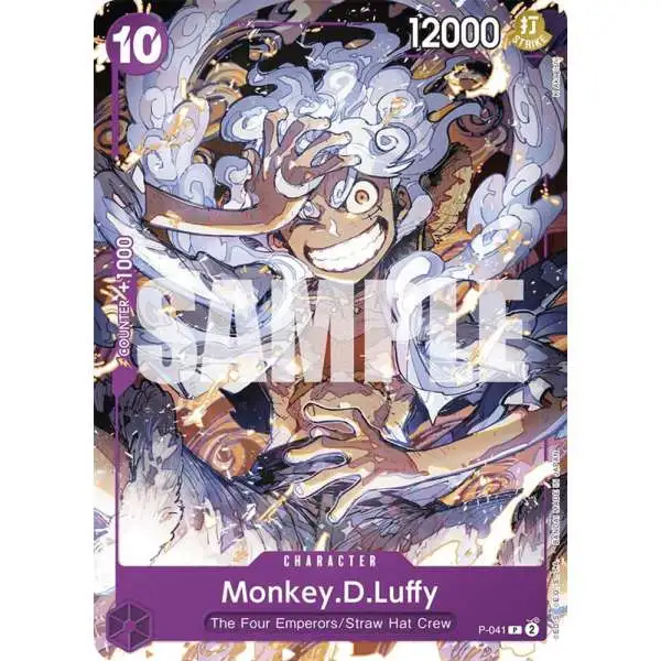 One Piece Trading Card Game Starter Deck 18: PURPLE Monkey.D.Luffy Promo Monkey.D.Luffy P-041