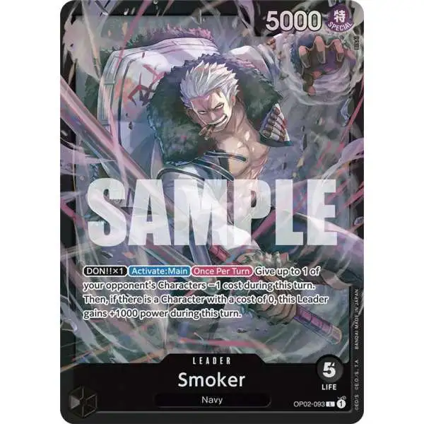 One Piece Trading Card Game Starter Deck 19: BLACK Smoker Leader Smoker OP02-093