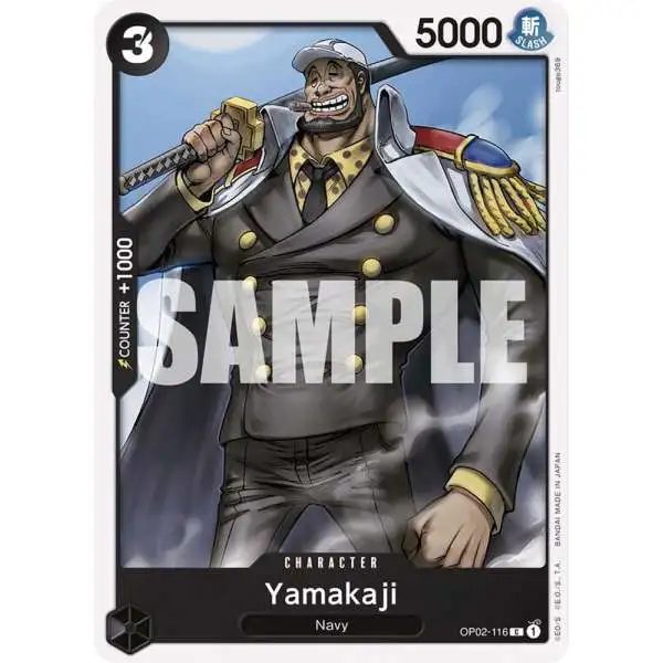 One Piece Trading Card Game Starter Deck 19: BLACK Smoker Common Yamakaji OP02-116