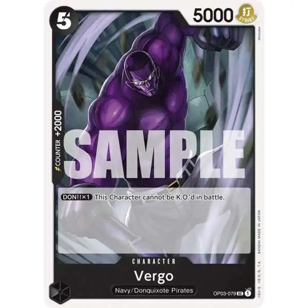 One Piece Trading Card Game Starter Deck 19: BLACK Smoker Uncommon Vergo OP03-079