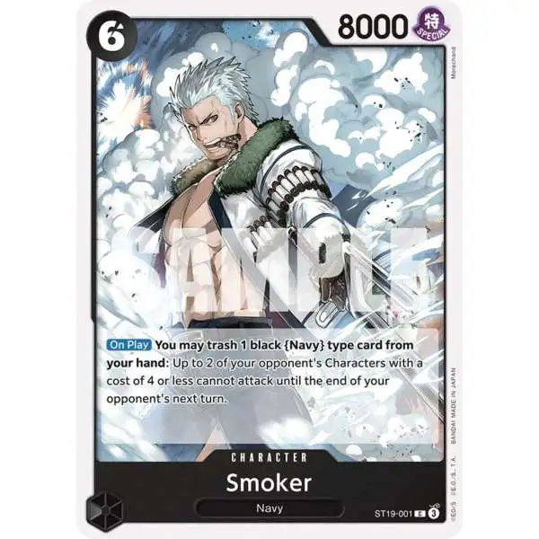 One Piece Trading Card Game Starter Deck 19: BLACK Smoker Common Smoker ST19-001