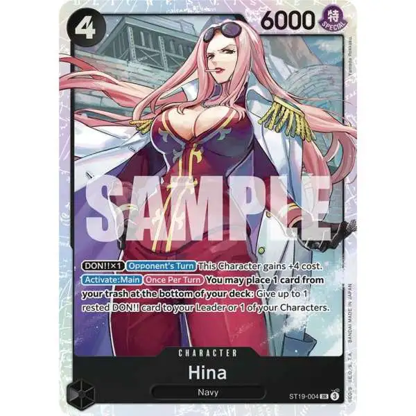 One Piece Trading Card Game Starter Deck 19: BLACK Smoker Super Rare Hina ST19-004
