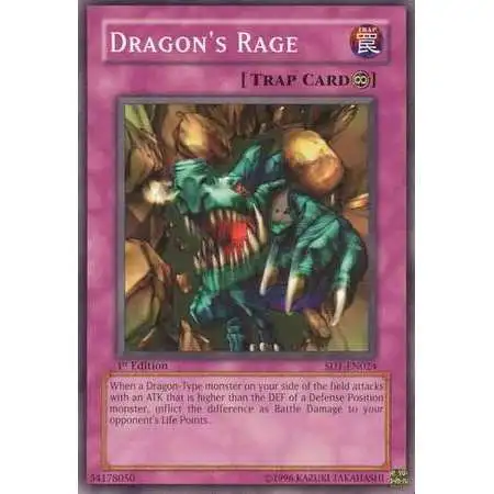 YuGiOh GX Structure Deck: Dragon's Roar Dragon's Rage SD1-EN024