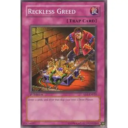 YuGiOh GX Structure Deck: Dragon's Roar Common Reckless Greed SD1-EN025