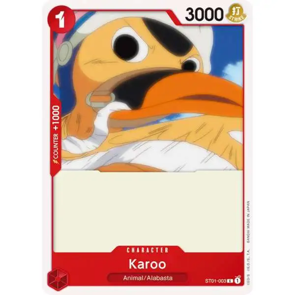 One Piece Trading Card Game Starter Deck 1: Straw Hat Crew Common Karoo ST01-003