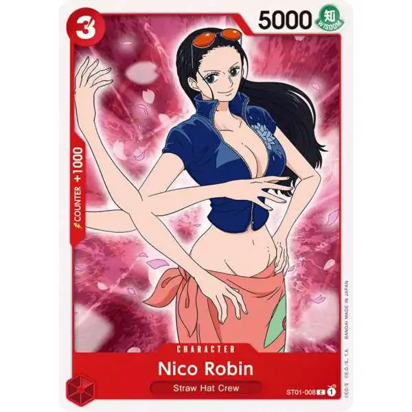 One Piece Trading Card Game Starter Deck 1: Straw Hat Crew Common Nico Robin ST01-008