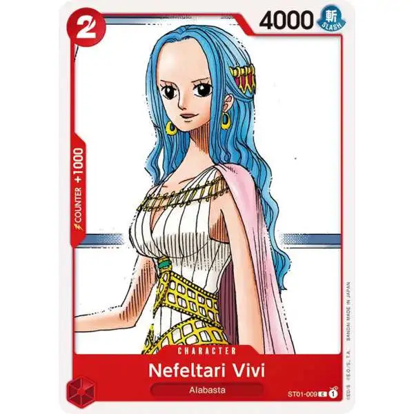 One Piece Trading Card Game Starter Deck 1: Straw Hat Crew Common Nefeltari Vivi ST01-009