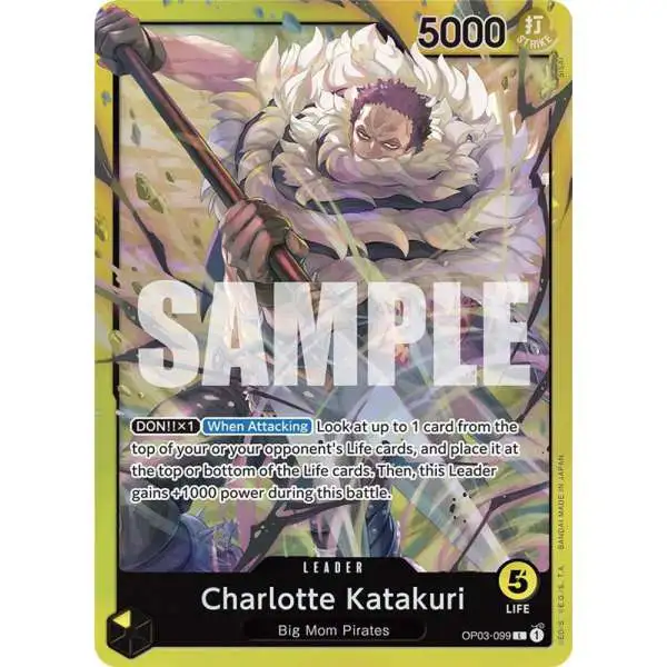 One Piece Trading Card Game Starter Deck 20: YELLOW Charlotte Katakuri Leader Charlotte Katakuri OP03-099