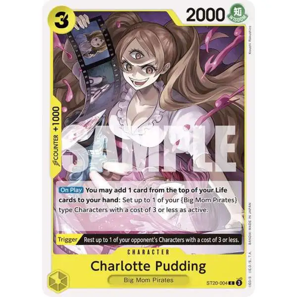 One Piece Trading Card Game Starter Deck 20: YELLOW Charlotte Katakuri Common Charlotte Pudding ST20-004