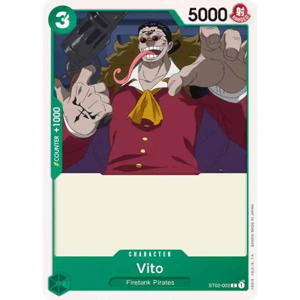 One Piece Trading Card Game Starter Deck 2: Worst Generation Common Vito ST02-002