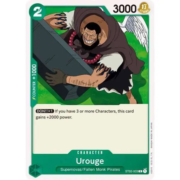 One Piece Trading Card Game Starter Deck 2: Worst Generation Common Urouge ST02-003