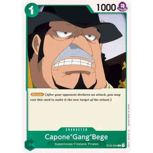 One Piece Trading Card Game Starter Deck 2: Worst Generation Common CaponeGangBege ST02-004