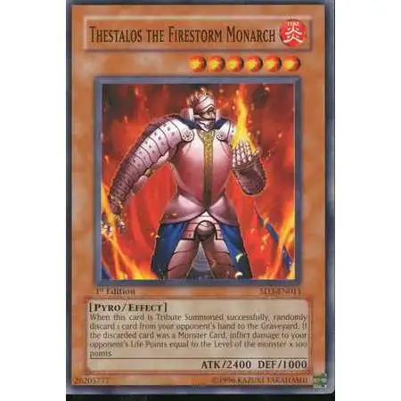 YuGiOh Structure Deck: Blaze of Destruction Common Thestalos the Firestorm Monarch SD3-EN011