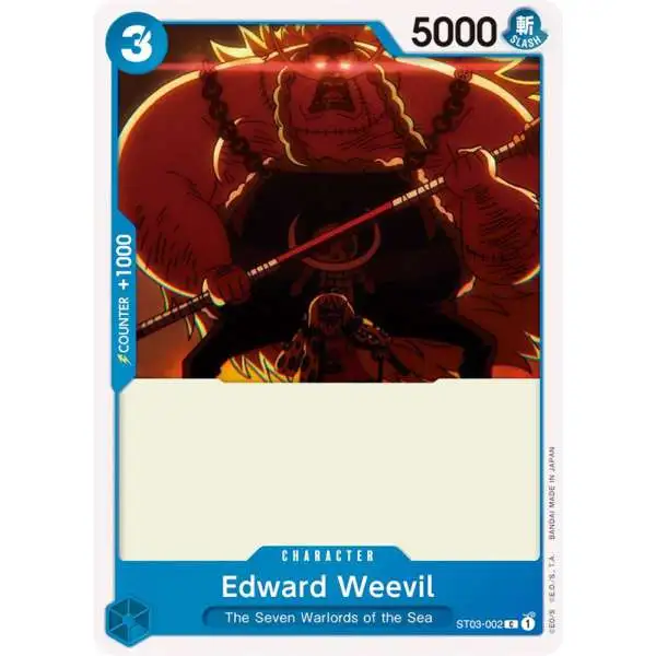 One Piece Trading Card Game Starter Deck 3: The Seven Warlords of The Sea Common Edward Weevil ST03-002