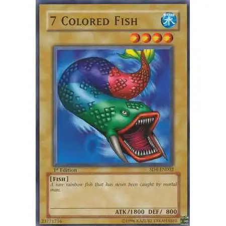 YuGiOh GX Structure Deck: Fury from the Deep Common 7 Colored Fish SD4-EN002