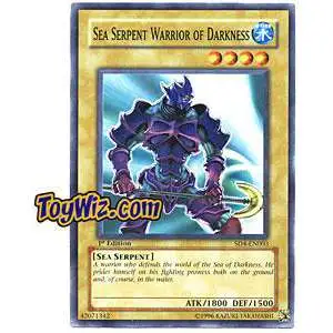 YuGiOh GX Structure Deck: Fury from the Deep Common Sea Serpent Warrior of Darkness SD4-EN003