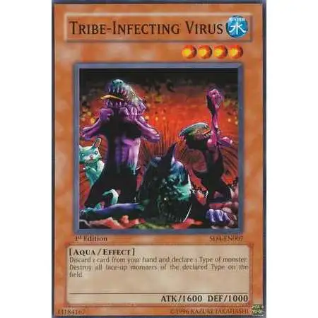 YuGiOh Structure Deck: Fury from the Deep Common Tribe-Infecting Virus SD4-EN007