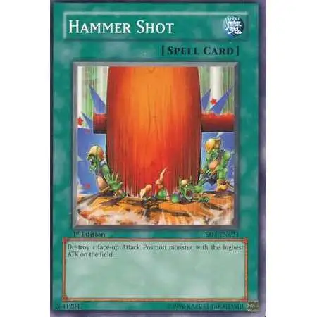 YuGiOh GX Structure Deck: Fury from the Deep Common Hammer Shot SD4-EN024