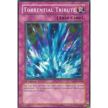 YuGiOh GX Structure Deck: Fury from the Deep Common Torrential Tribute SD4-EN030