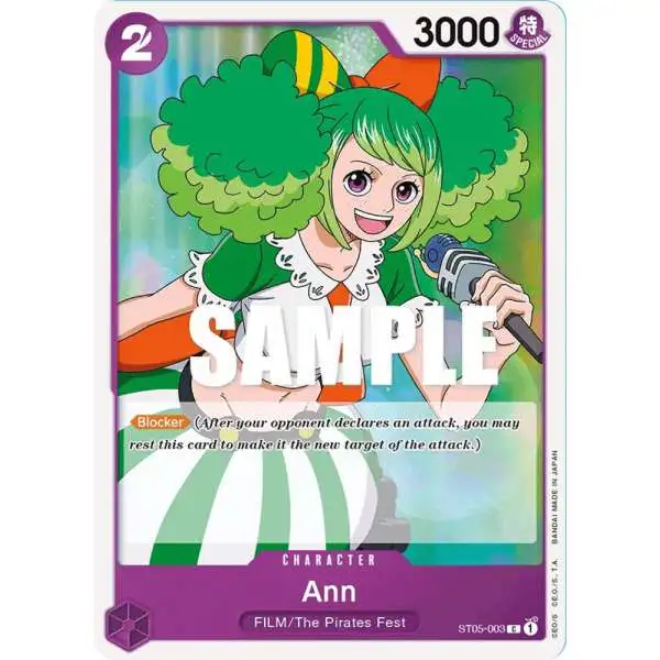 One Piece Trading Card Game Starter Deck 5: Film Edition Common Ann ST05-003