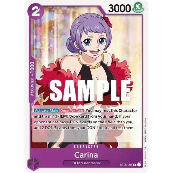 One Piece Trading Card Game Starter Deck 5: Film Edition Common Carina ST05-005