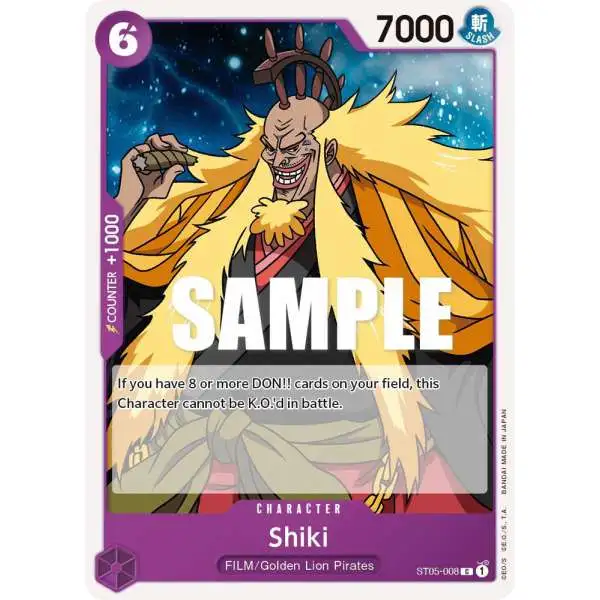 One Piece Trading Card Game Starter Deck 5: Film Edition Common Shiki ST05-008