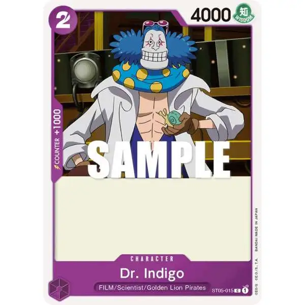 One Piece Trading Card Game Starter Deck 5: Film Edition Common Dr. Indigo ST05-015