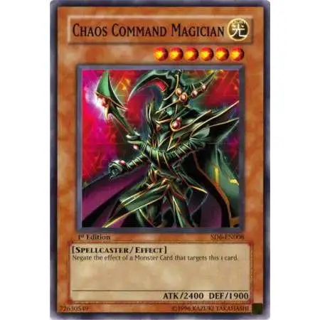 YuGiOh Structure Deck: Spellcaster's Judgment Common Chaos Command Magician SD6-EN008