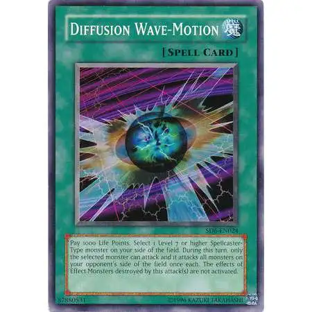 YuGiOh Structure Deck: Spellcaster's Judgment Common Diffusion Wave-Motion SD6-EN024