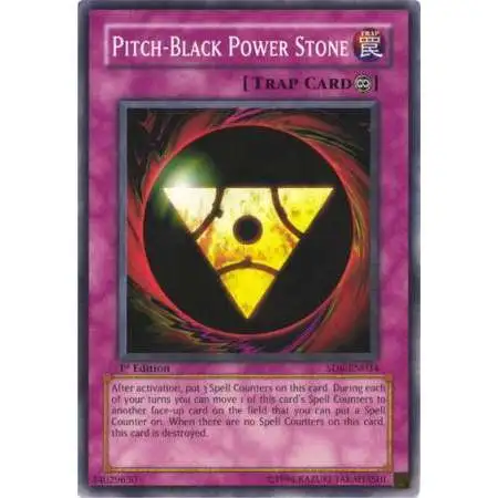YuGiOh Structure Deck: Spellcaster's Judgment Common Pitch-Black Power Stone SD6-EN034