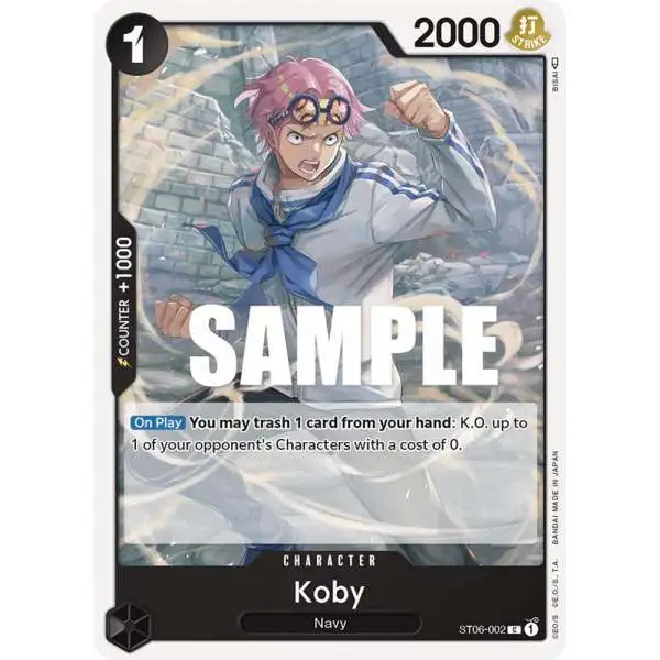 One Piece Trading Card Game Starter Deck 6: Absolute Justice Common Koby ST06-002