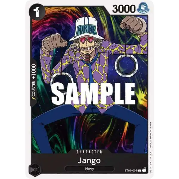 One Piece Trading Card Game Starter Deck 6: Absolute Justice Common Jango ST06-003
