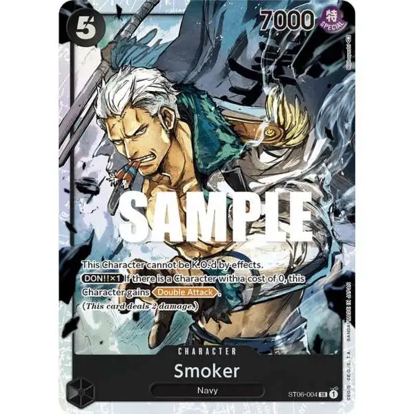 One Piece Trading Card Game Starter Deck 6: Absolute Justice Super Rare Smoker ST06-004