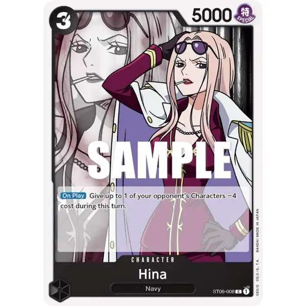 One Piece Trading Card Game Starter Deck 6: Absolute Justice Common Hina ST06-008