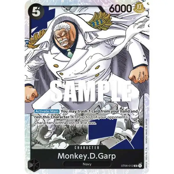 One Piece Trading Card Game Starter Deck 6: Absolute Justice Super Rare Monkey.D.Garp ST06-012