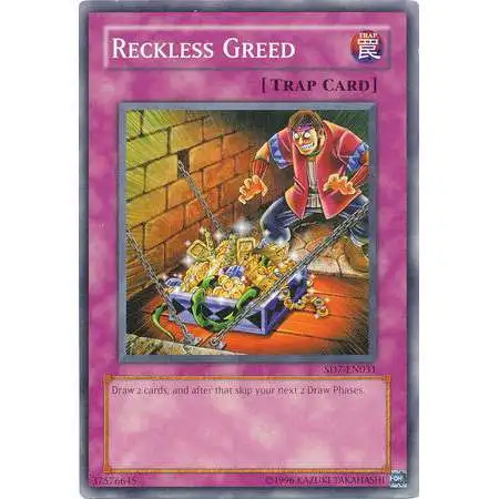 YuGiOh Structure Deck: Invincible Fortress Common Reckless Greed SD7-EN031