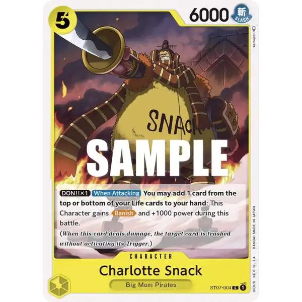 One Piece Trading Card Game Starter Deck 7: Big Mom Pirates Common Charlotte Snack ST07-004