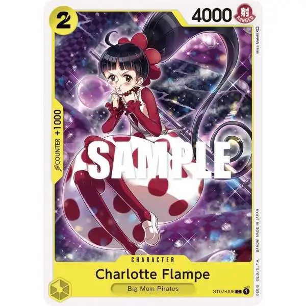 One Piece Trading Card Game Starter Deck 7: Big Mom Pirates Common Charlotte Flampe ST07-006