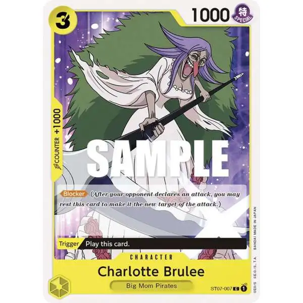 One Piece Trading Card Game Starter Deck 7: Big Mom Pirates Common Charlotte Brulee ST07-007