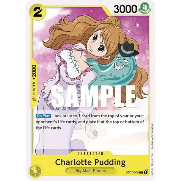 One Piece Trading Card Game Starter Deck 7: Big Mom Pirates Common Charlotte Pudding ST07-008