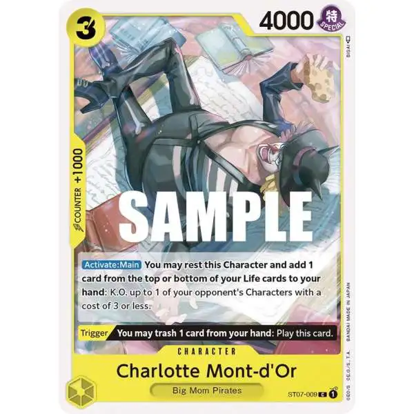 One Piece Trading Card Game Starter Deck 7: Big Mom Pirates Common Charlotte Mont-d'Or ST07-009